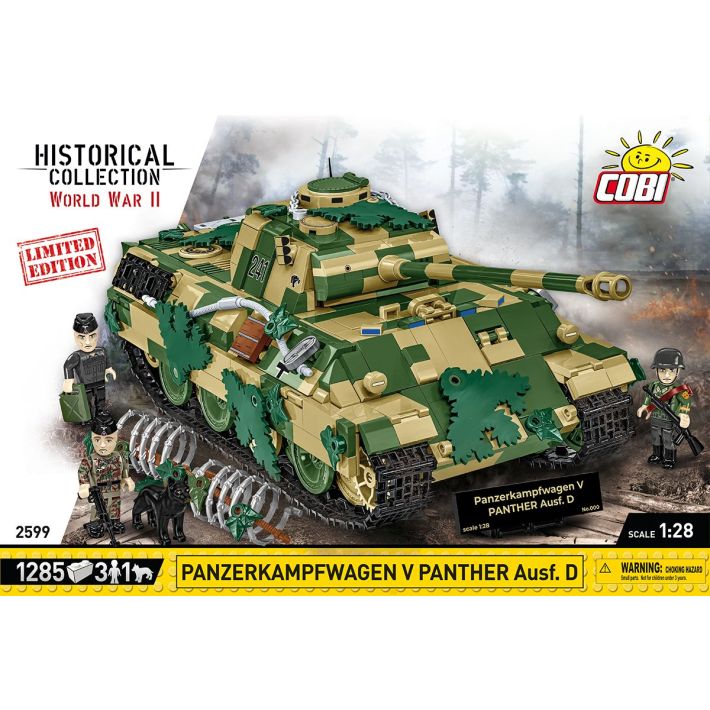 COBI Set Di Costruzione Panzer V Panther, Modello In Mattoncini 1:35, 126 Pezzi, Compatibile Con Altre Marche, Prodotto In UE